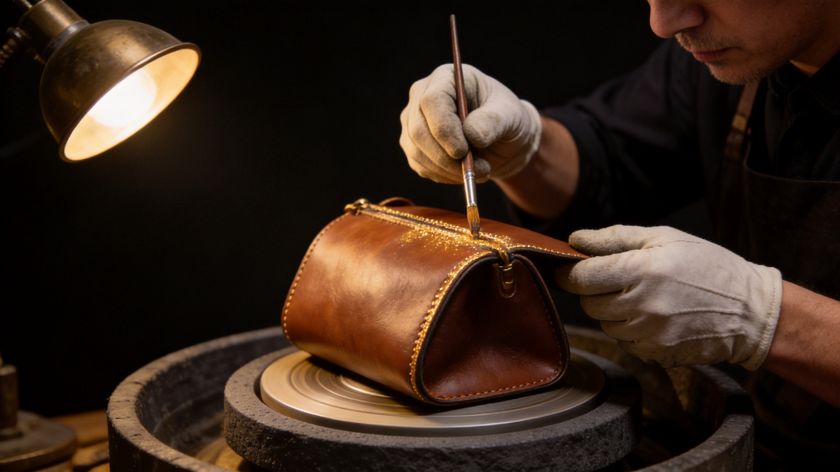 Premium leather handbag manufacturing with certified processes